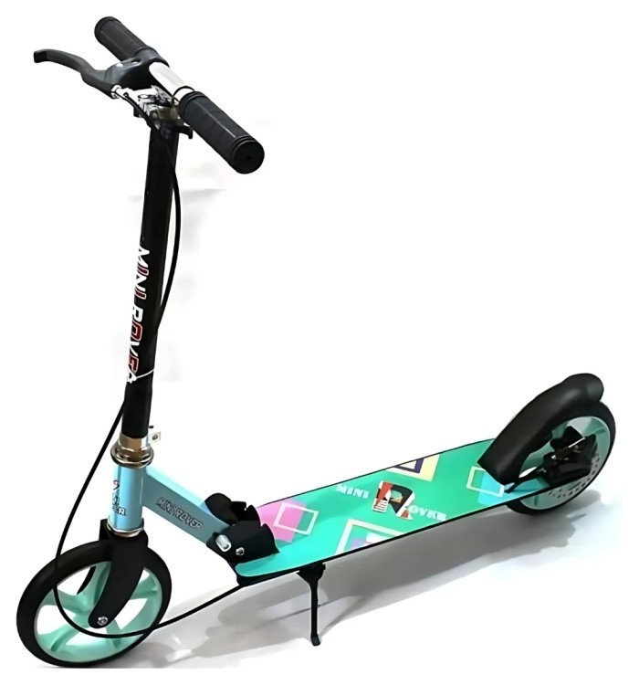 Самокат Bavar Sport з дисковим гальмом, бірюзовий. 6950621