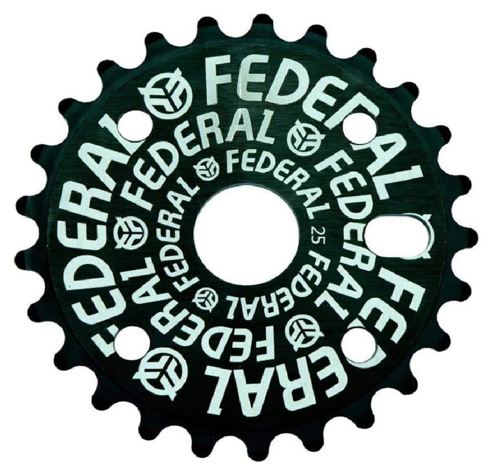 Звезда Federal Logo Solid (БЕЗ защиты Impact) – черная 25 зубов VELD_SPFE017-BK1-025T