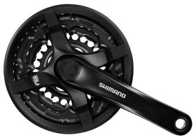 Шатун Алюминий L170мм 28-38-48Т под квадрат SHIMANO FC-TY501 черный