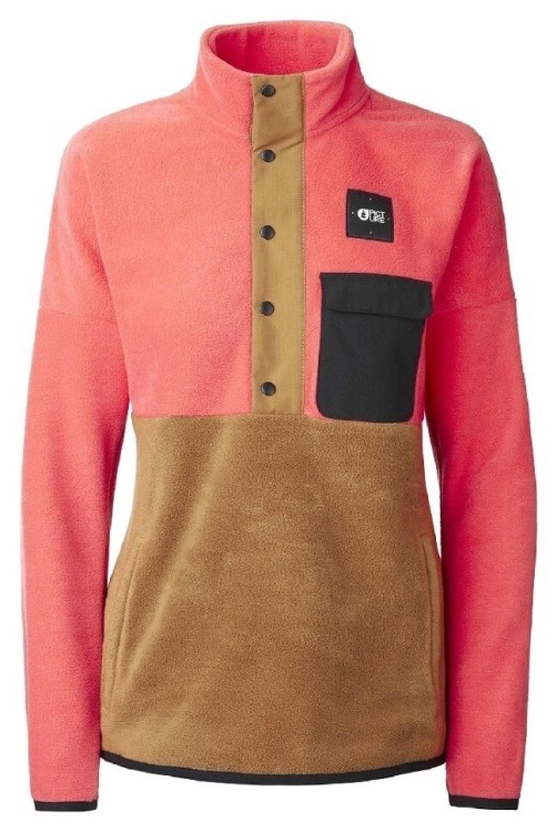 Picture Organic реглан Arcca W hot coral-dark golden L SWT117B-L