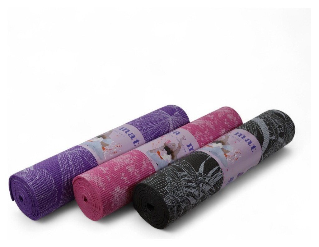 Килимок для йоги та фітнесу, pvc, 6 мм (принт) Bavar Sport BVR_4992965