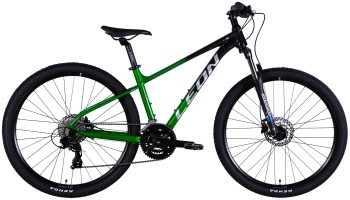 Велосипед AL 27,5" Leon XC 100 HDD рама-16" чорний з зеленим 2025