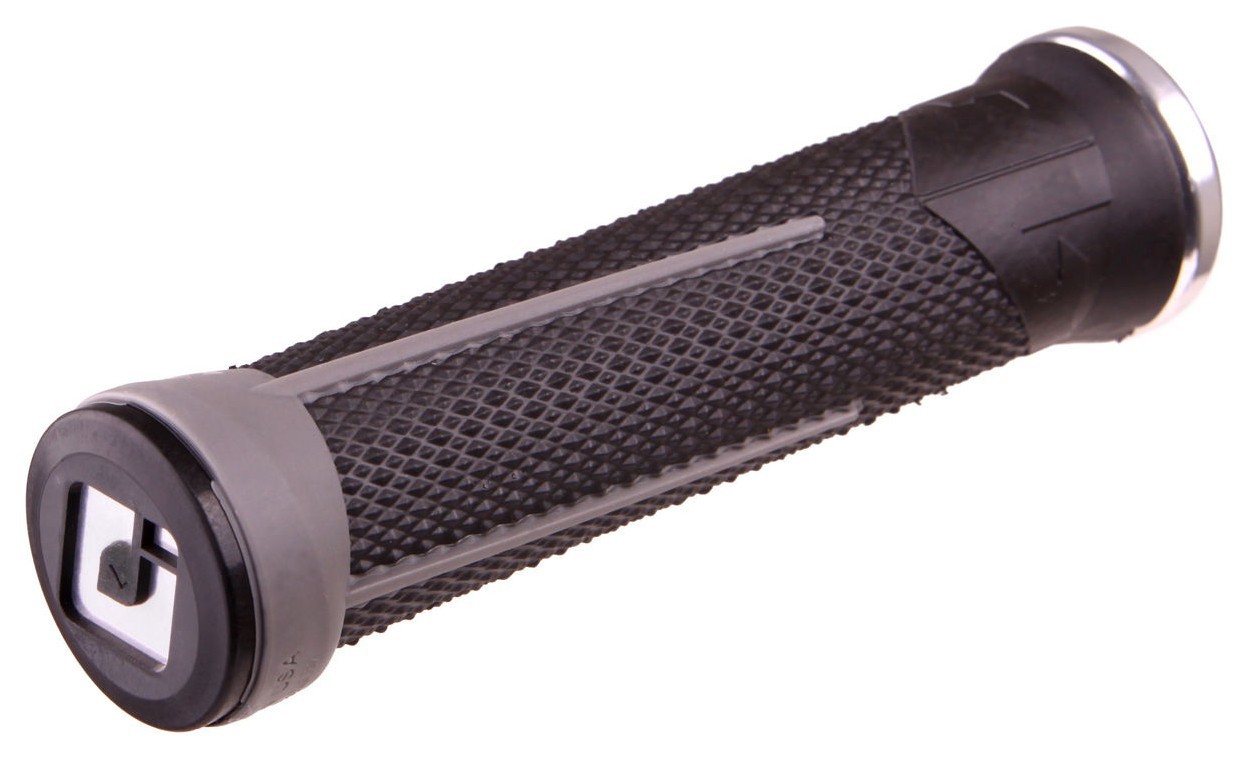 Гріпси ODI AG-1 Signature Black/Graphite w/ Silver clamps (черно - графітові з срібними замками) OBOD_D35A1BH-S