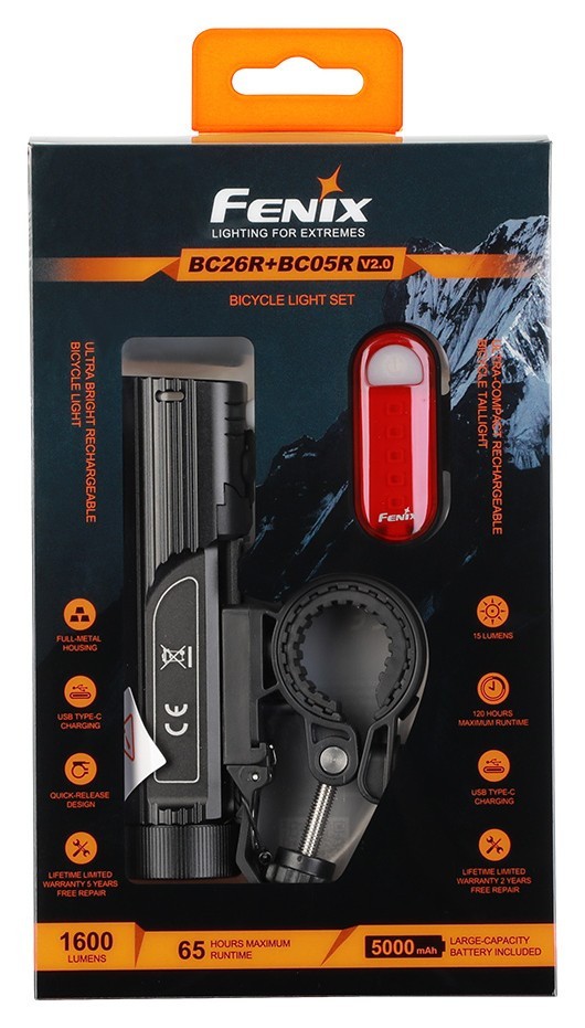 Комплект велофара Fenix BC26R+BC05RV20 FNR_BC26R-BC05RV20