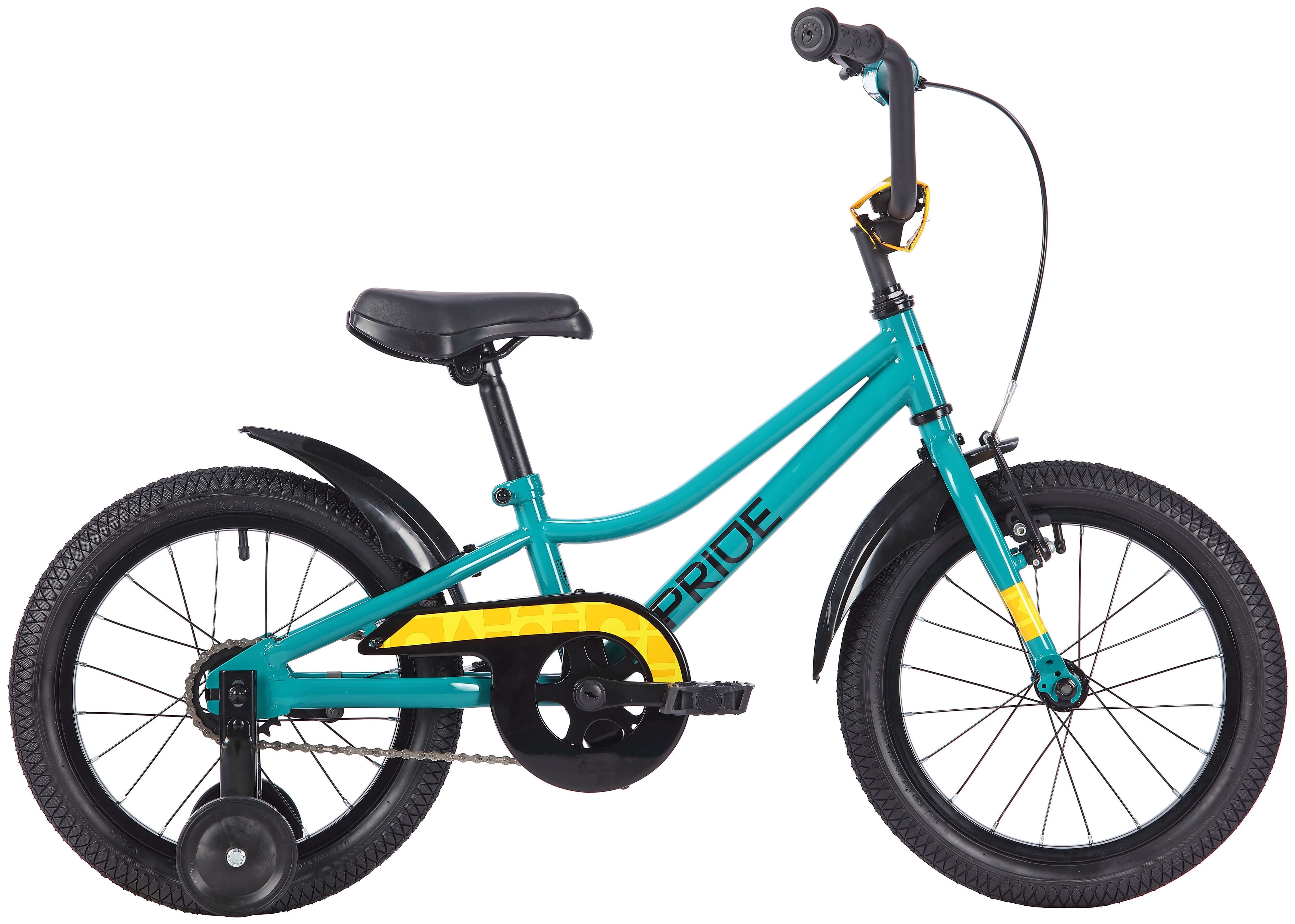 Велосипед 16" Pride FLASH 16 restock 2025 бирюзовый SKD-96-36
