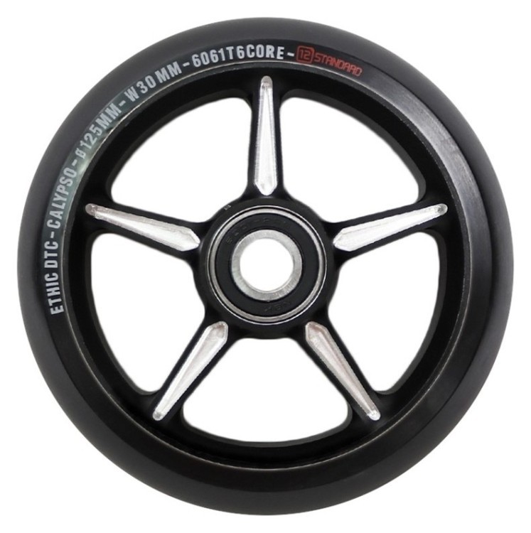 Колесо для трюкового самокату Ethic Calypso V1.5 Pro 125мм x 30мм - Black FRD.047722
