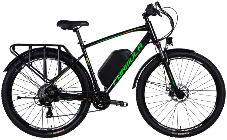 Велосипед з електроприводом 28" AL Formula eCURSOR MAN DD CS рама-20" 48B 17.5А*г 500Вт чорно-зелений YS 2498-1 2025 ELB-FR-28-022