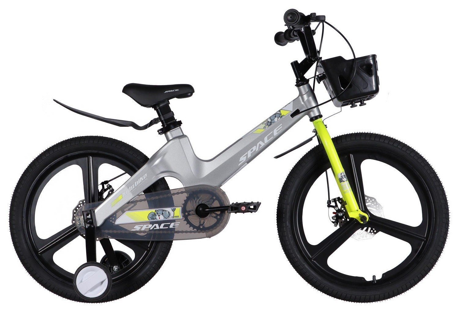 Велосипед MG 20" SPACE KID MOON DD рама-11,4" серый 2026 OPS-SK-20-044