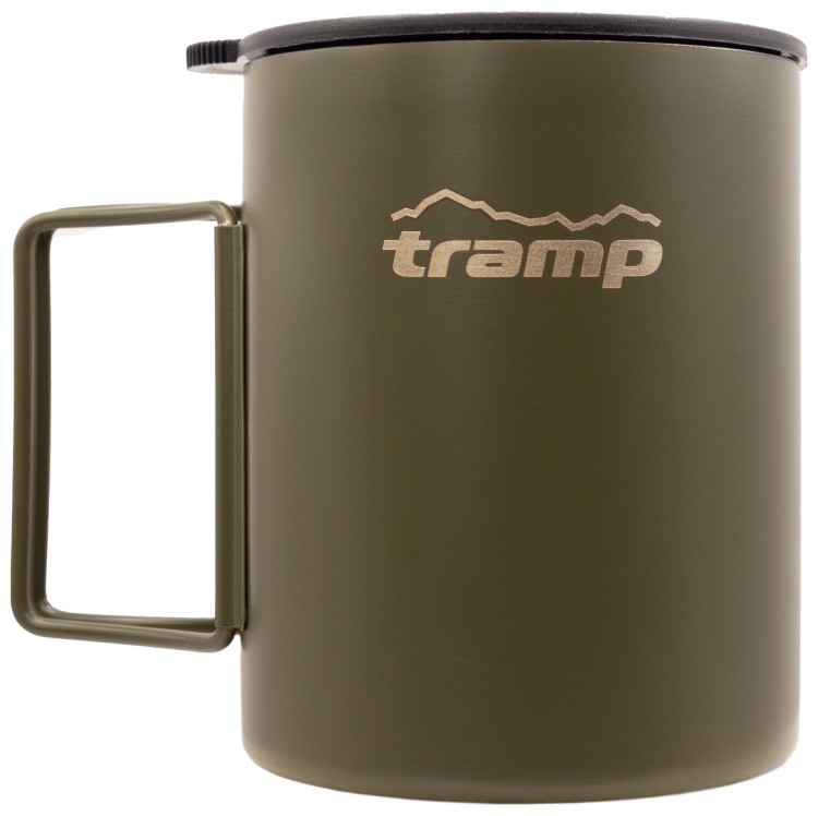 Термокружка TRAMP зі складаними ручками та поїлкою 500мл UTRC-142 olive UTRC-142-olive