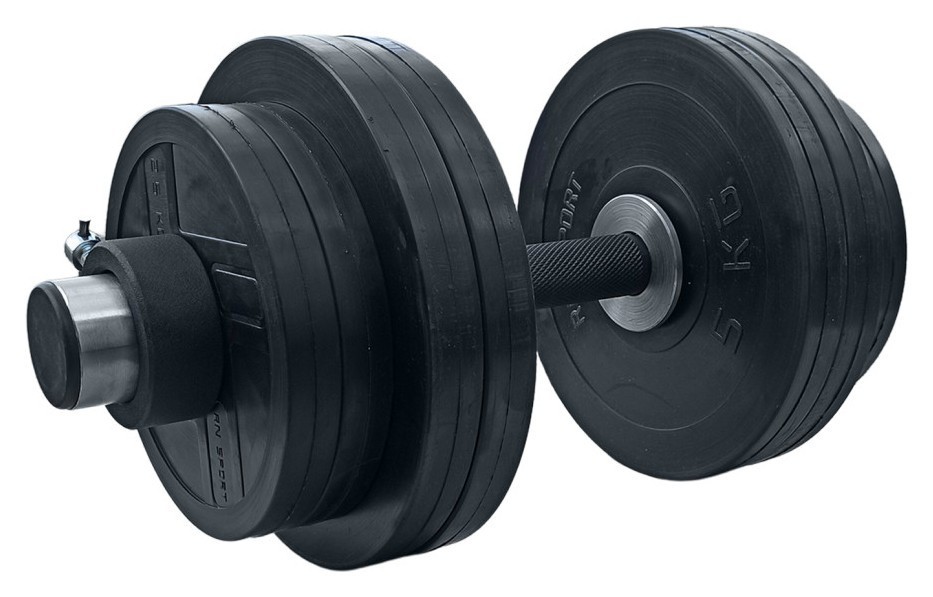 Гантели резиновые олимпийские RN-Sport на 36 кг. RNS_olimp_RNOD_36