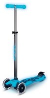 Самокат MICRO серії "Maxi Deluxe Glow LED" – СИНІЙ КРИШТАЛЬ (до 50 kg, 3-х колісний, світло)