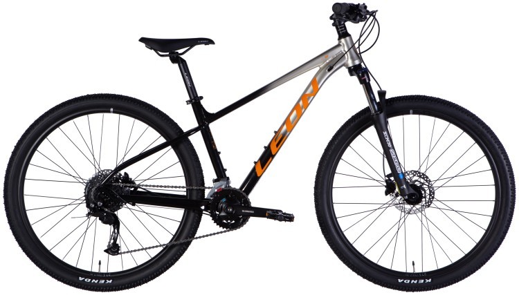 Велосипед AL 27,5" Leon XC 80 HDD рама-16" срiблястий з чорним 2025 OPS-LN-27,5-061