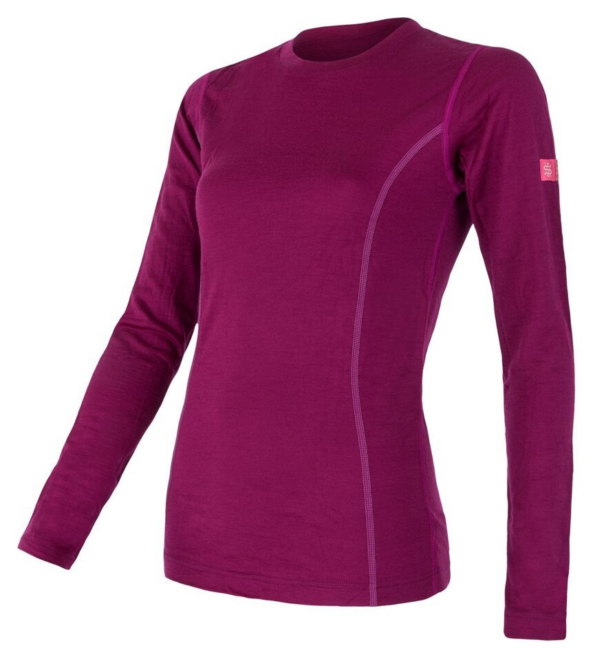 Термофутболка женская Sensor Merino Active LS lilla 12110027, SW11MA-lilla-S SW11MA-lilla-S