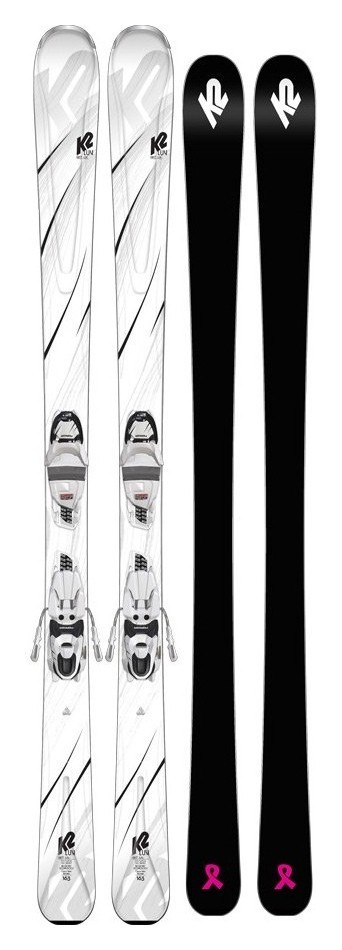 Ліжі гірські (комплект) K2 FIRST LUV+ERP 10 QUIKCLIK 156см White/grey/black (10C0408.273.1+10C1015.173.1) RCH_22110