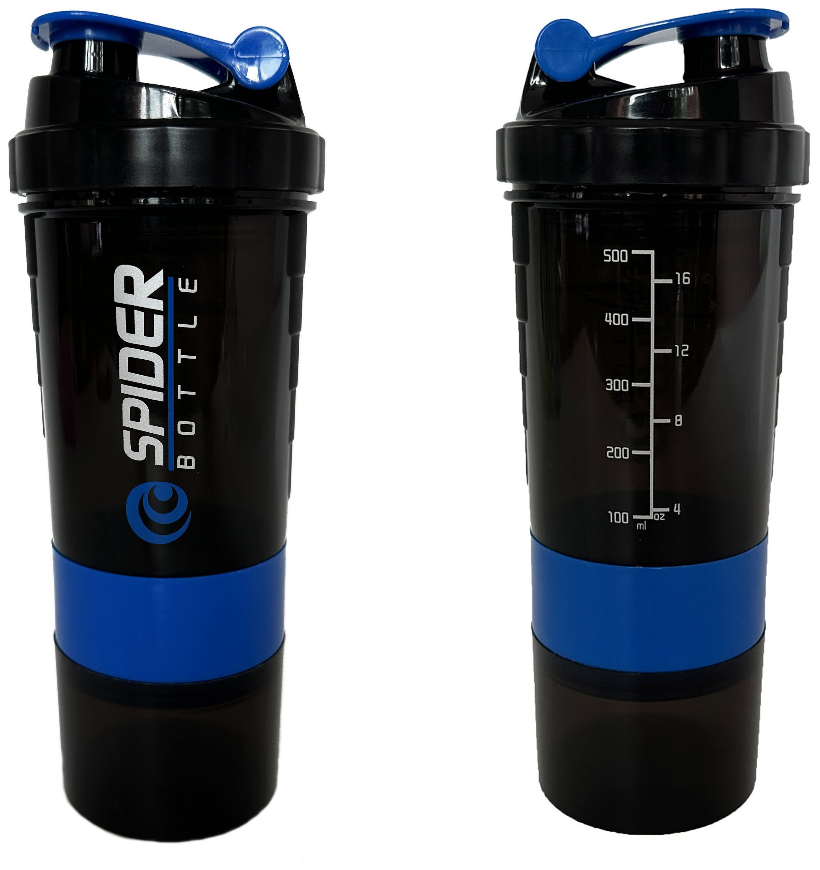 Шейкер спортивный EasyFit Spider 0,5л Черно-синий EFIT_EF-7200-BE