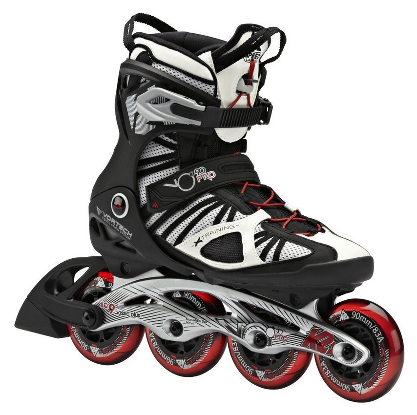 Роликові коньки для дорослих K2 VO2 90 PRO M 45 (11.5US) 295мм Black/white/red (3040008) RCH_22680