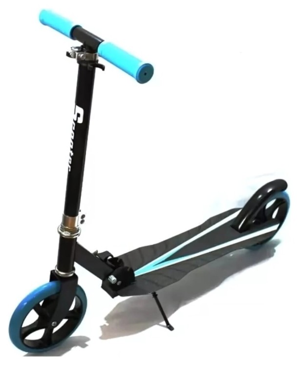 Самокат Bavar Sport з ножним гальмом, блакитний 3908721