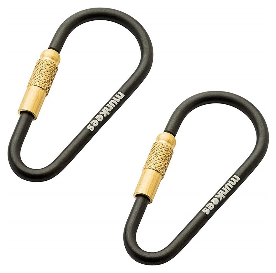 Munkees 3201 карабины Mini Link 3 мм x 48 мм 2-Pack black 3201-BK