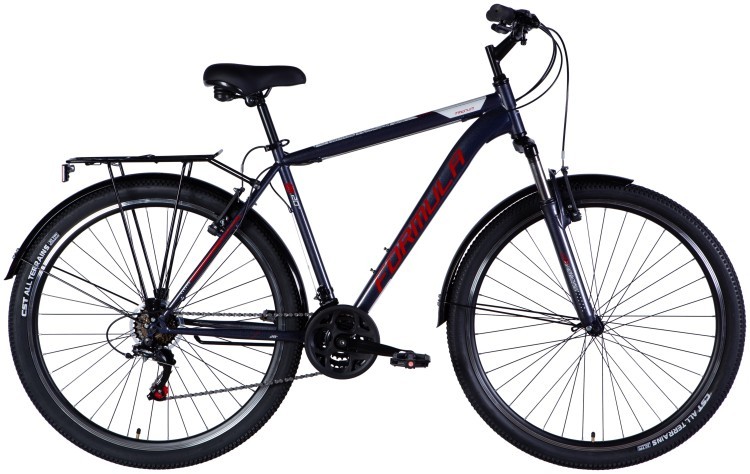 Велосипед ST 28" Formula MAGNUM DD FR рама-20,5" темно-серебристый с красным 2025 OPS-FR-28-039