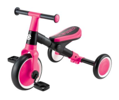 Велосипед детский GLOBBER серии LEARNING TRIKE 2в1, фуксия, до 20кг, 3 колеса