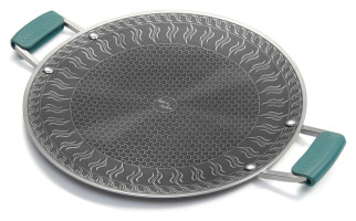 Сковорода з нержавіючої сталі з силіконовими ручками Naturehike CNK2550CF011, 34 х 34 см