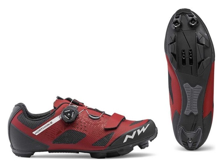 Туфли велосипедные Northwave RAZER M 42 (9.5US) Dark red (80192025) RCH_18386