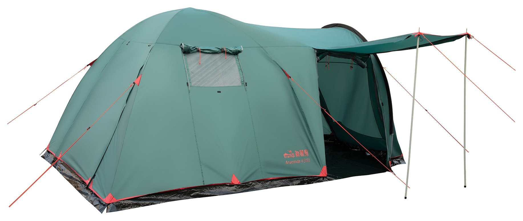 Палатка Tramp Anaconda 4 (v2) green UTRT-078 UTRT-078