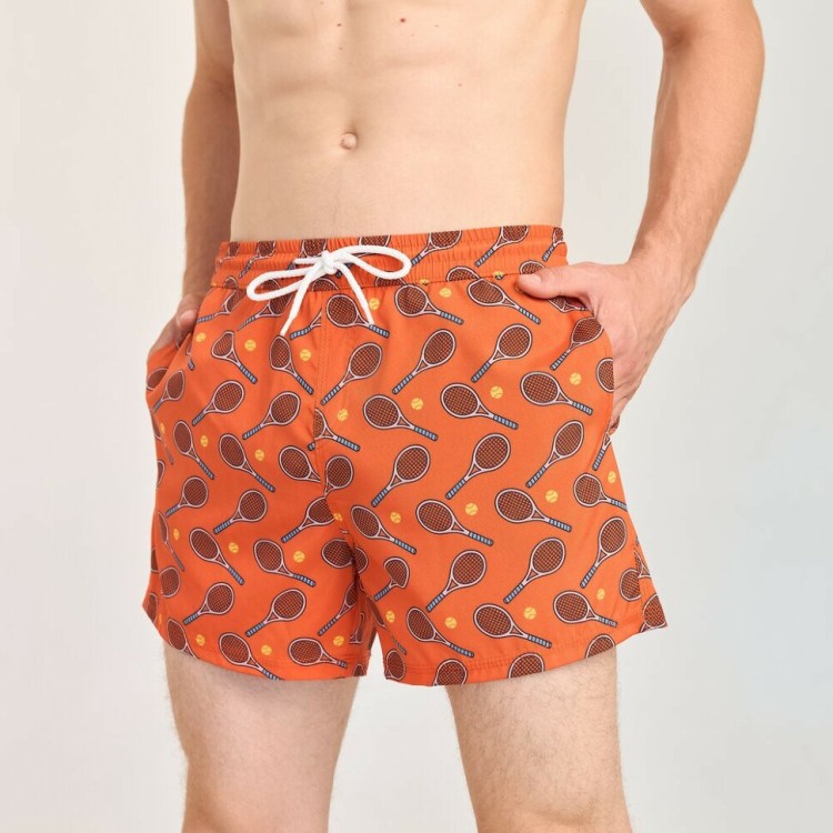 Принтовані чоловічі шорти для плавання Pobedov Pool day Тenis POB_00000009153