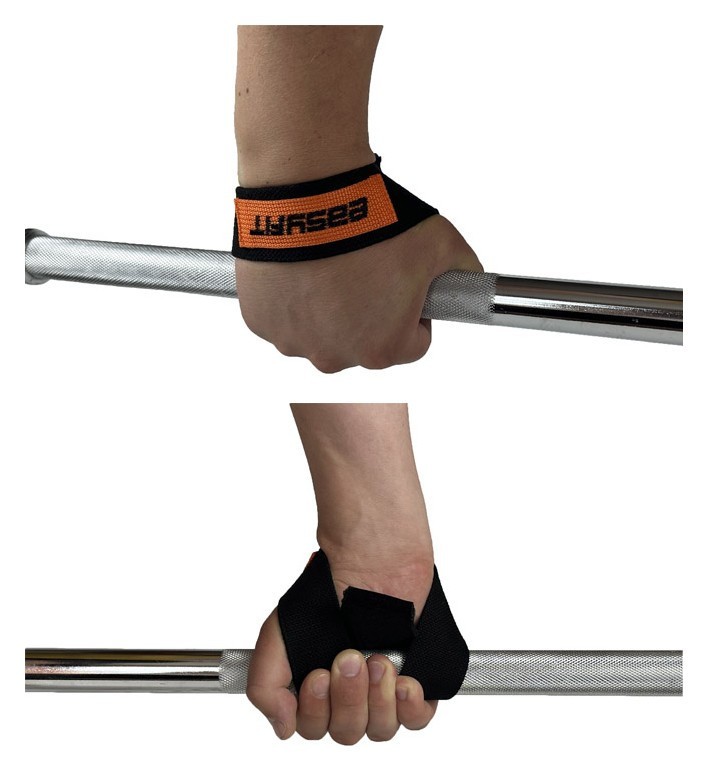 Лямки атлетичні EasyFit Delta для станової тяги чорні EFIT_EF-0040