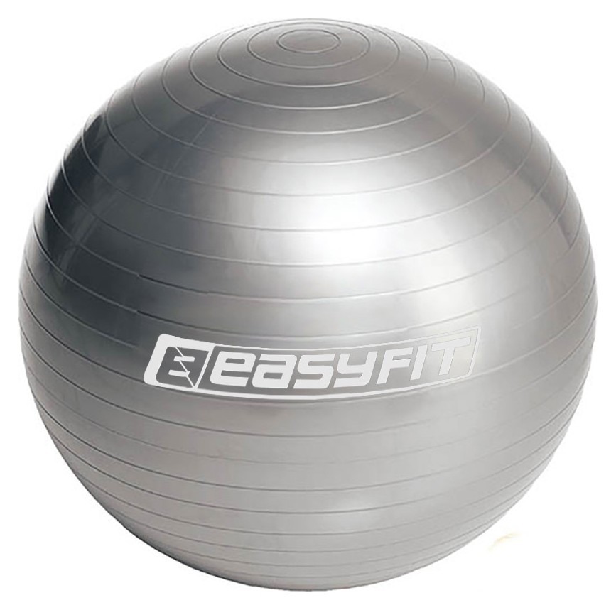 М'яч для фітнеса EasyFit 85 см сірий EFIT_EF-3009-GY