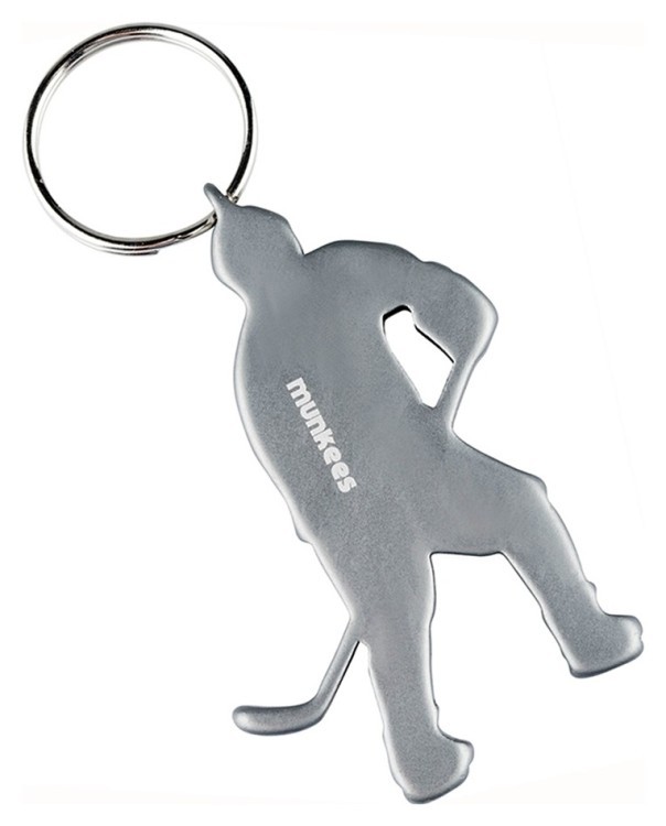 Munkees 3497 брелок-открывашка Icehockey Player grey 3497-GY