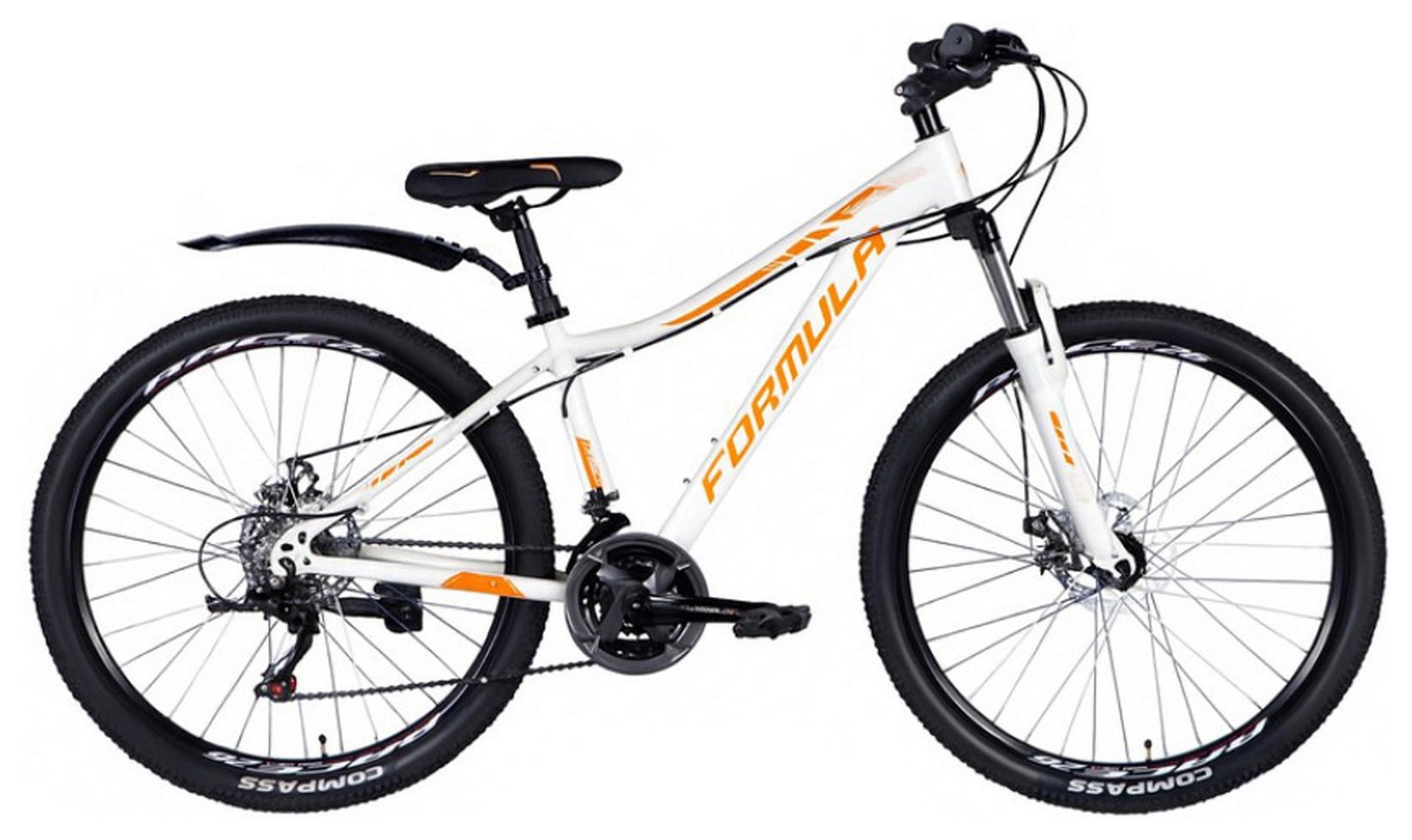 Велосипед ST 26" Formula ELECTRA DD FR рама-14" біло-помаранчевий 2025 OPS-FR-26-788