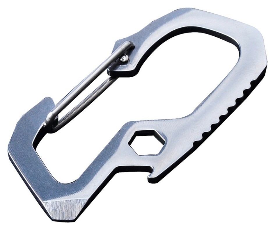 Munkees 3203 карабин SS Multipurpose steel 3203-ST