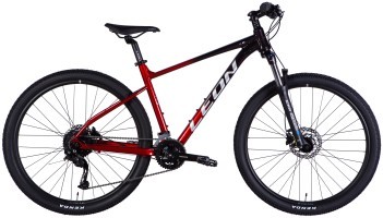 Велосипед AL 27,5" Leon XC 80 HDD рама-18" чорний з червоним 2025