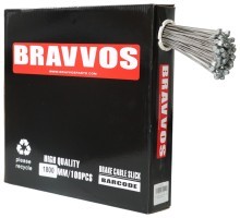 Трос тормозной нерж. 1800х1.5мм BRAVVOS 100 шт.