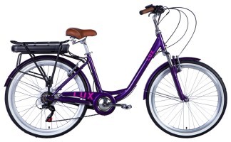 Велосипед уцінений з електроприводом 26" ST Dorozhnik eLUX Vbr FR рама-17" 36B 13А*г 500Вт сливовий (матовий) 2026