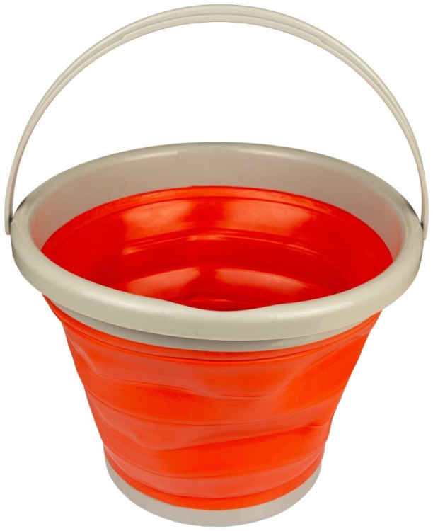 Відро TRAMP складане силіконове 10л, Оранжевый TRC-091-orange