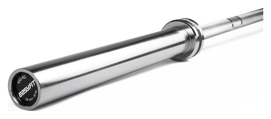 Гриф олимпийский EasyFit 2.2 м до 450 кг для кроссфита и пауэрлифтинга. EFIT_EF-B22-450