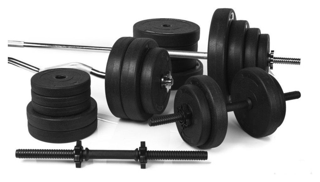 Четыре грифа + 85 кг дисков RNS_Bitum Rn0085