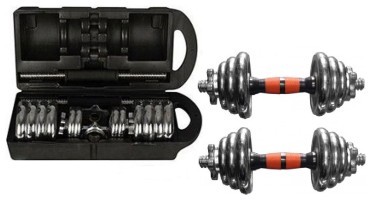 Гантели хромированные (разборные) 2*10=20кг Bavar Sport ()