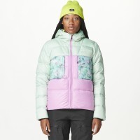 Picture Organic куртка пуховая Hi Puff Down W 2025 silt green-orchid-blurry water print L