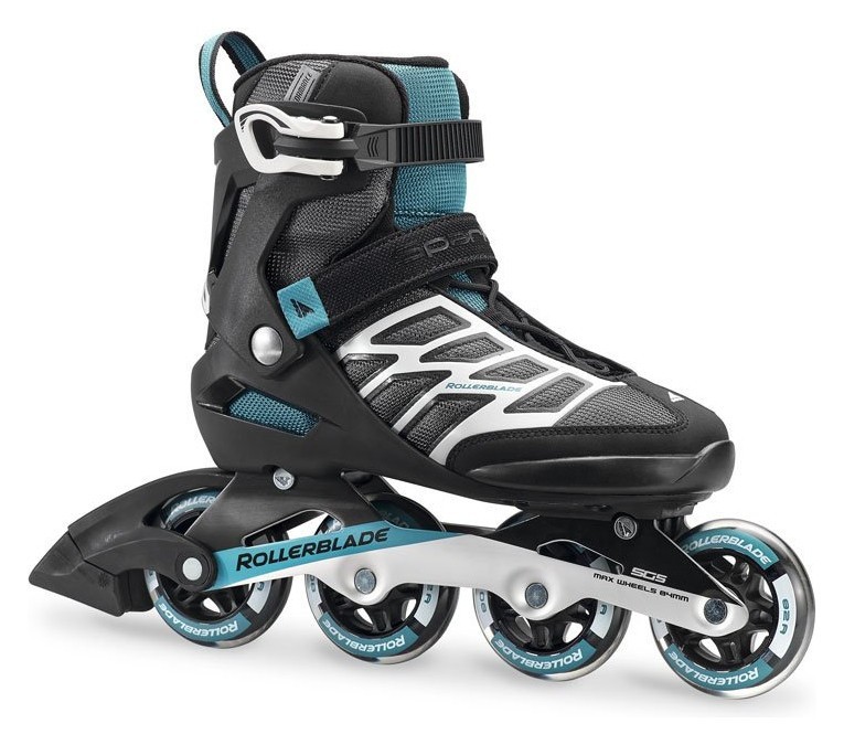 Роликові коньки для дорослих Rollerblade SPARK 80 W 36.5 (6US) 230мм Black/teal blue (07849600 B11) RCH_11272
