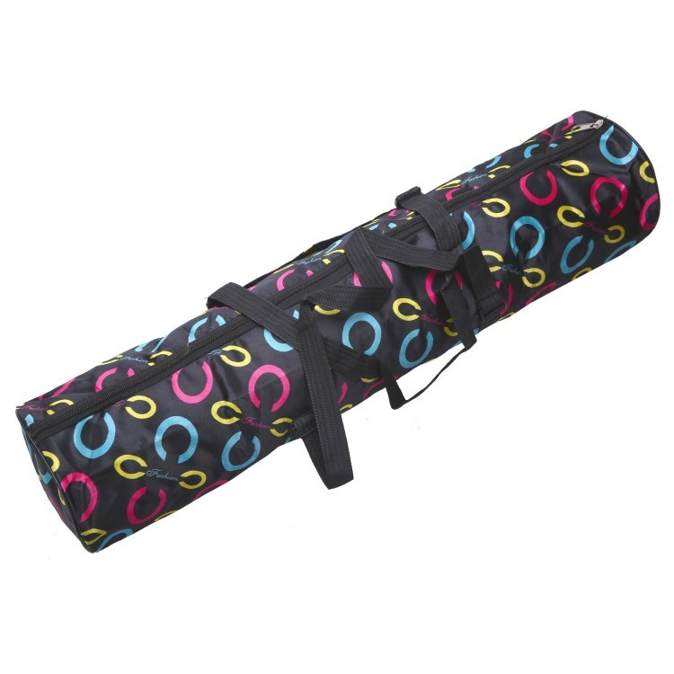Чохол-сумка для йога килимка Yoga bag fashion SP-Planeta FI-6011 (16смx67см, нейлон), чорний 8290391