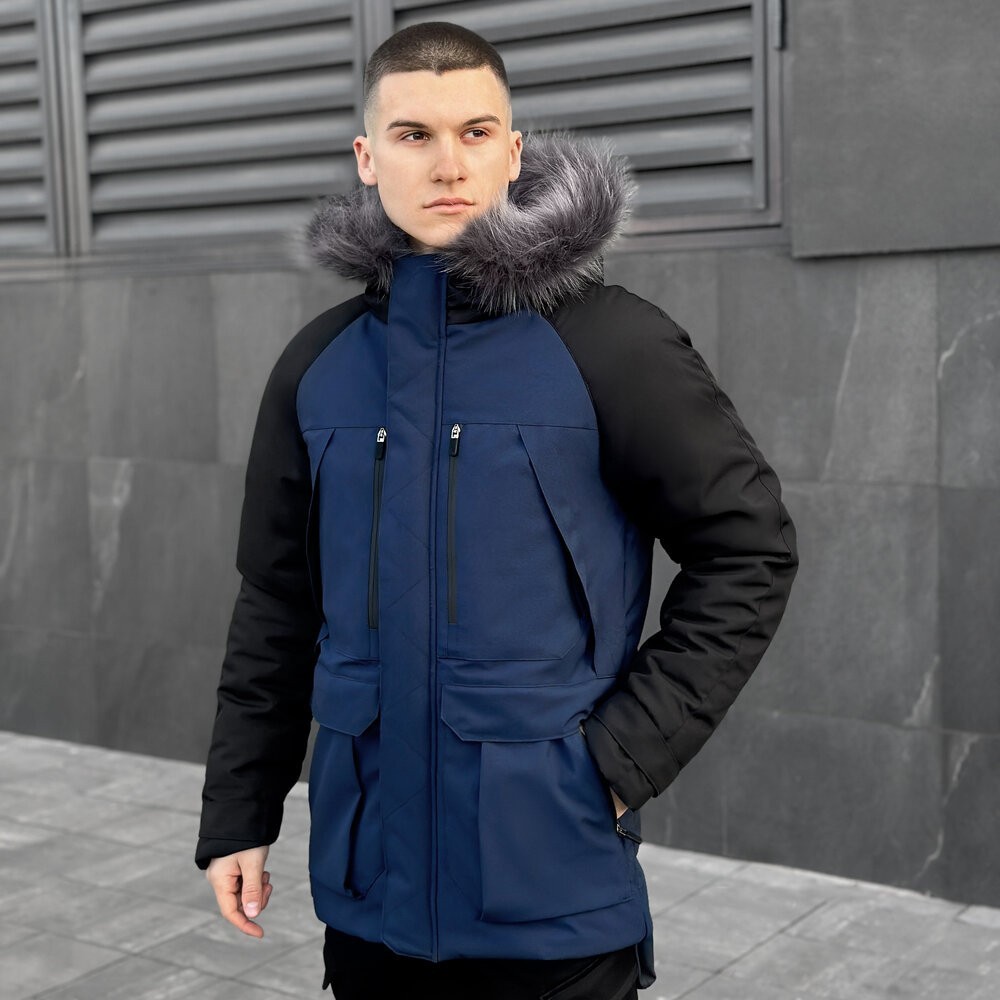 Парка чоловіча зимова з капюшоном Pobedov Seniora Udacha Gray POB_00000005685