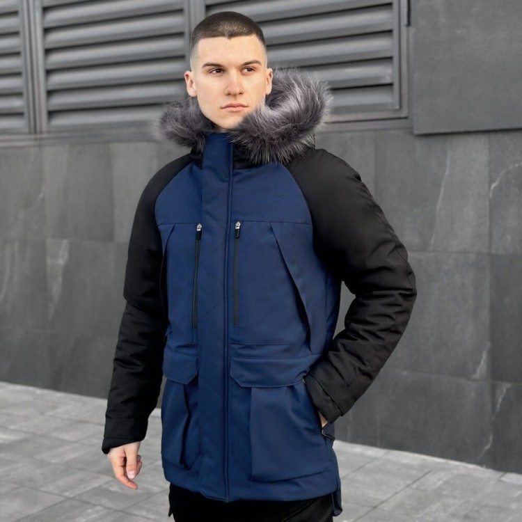 Парка чоловіча зимова з капюшоном Pobedov Seniora Udacha Gray POB_00000005697