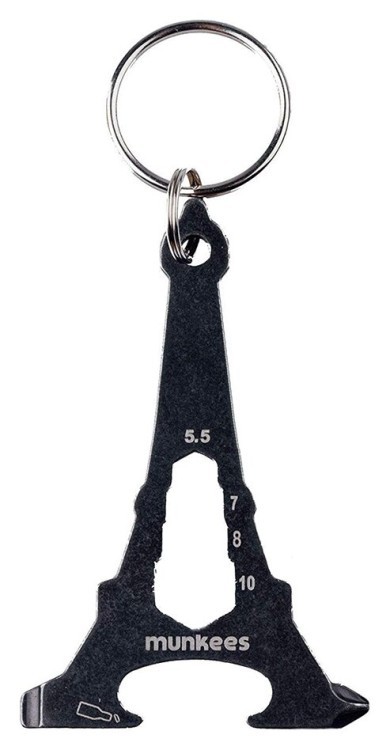 Munkees 2538 брелок-мультінструмент Tool Eiffel Tower black 2538-BK
