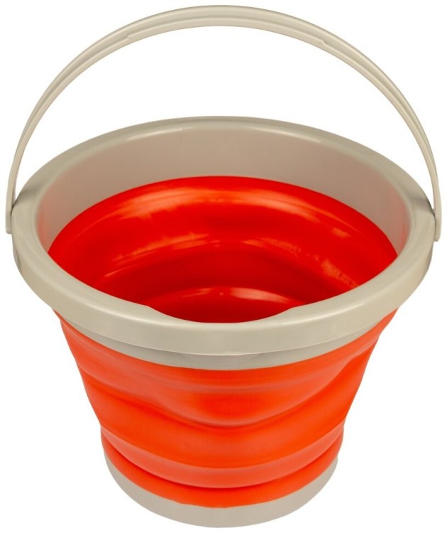 Ведро TRAMP складное силиконовое 5л TRC-092-orange