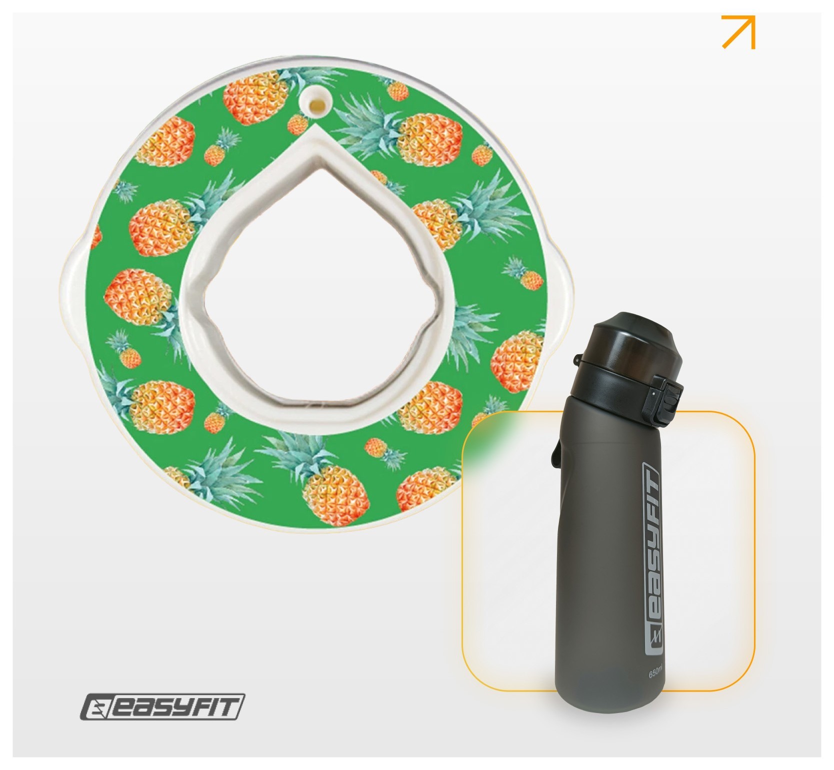 Капсула "Ананас" для бутылки EasyFit Air Up EFIT_EF-7006-PE