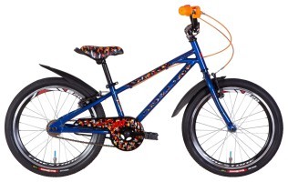 Велосипед ST 20" Formula ACTIVE Vbr рама-10" синій 2024 крила, підніжка, дзвоник