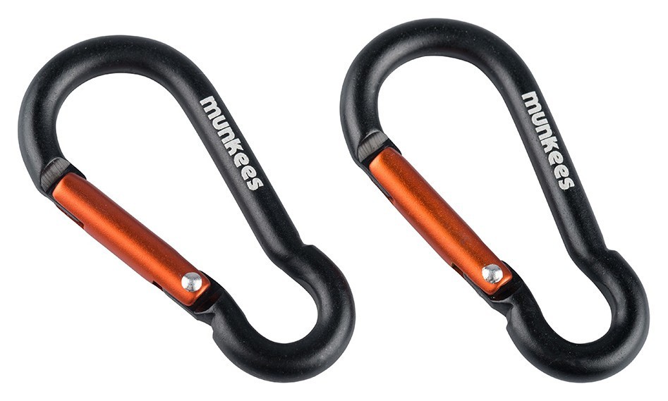 Munkees 3235 карабіни Pear 5 mm x 50 mm 2-Pack black 3235-BK